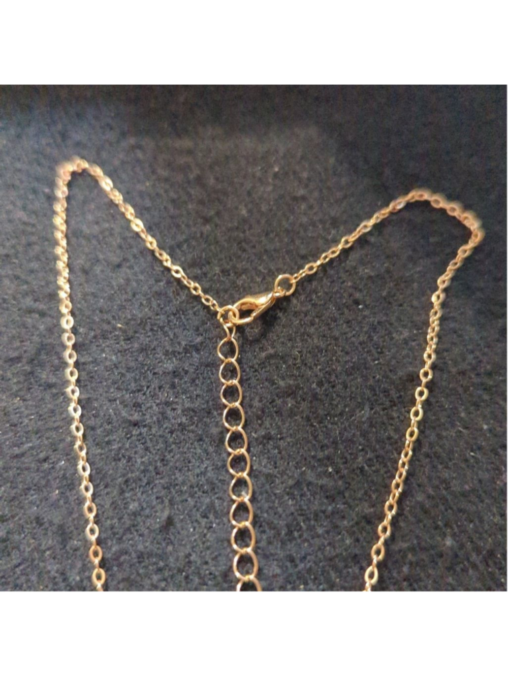 Gold Tone Plesiosaur Dinosaur Pendant Statement Necklace - Picture 3 of 4
